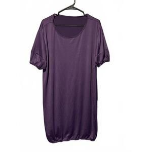 Purple Short Sleeve Tunic Top Size 3XL